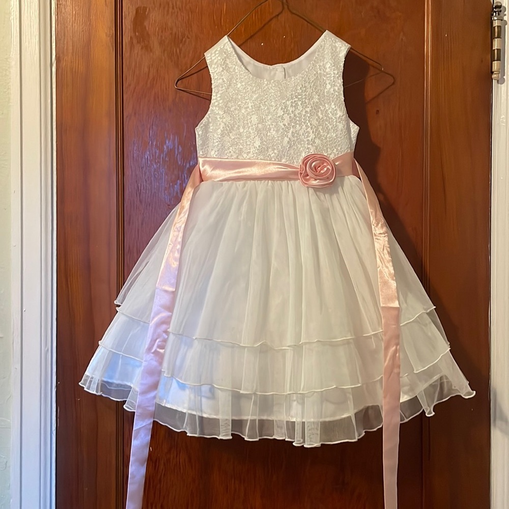 White Formal Flower Girl Dress